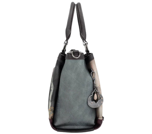 Poseta casual, dama, ANEKKE 41701-114, verde, piele ecologica